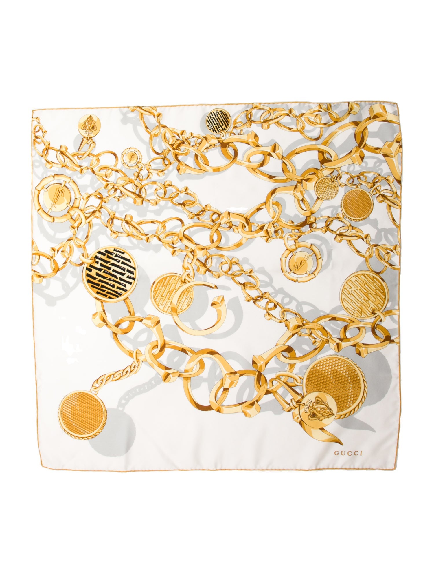 Gucci Silk Blooms Print Scarf