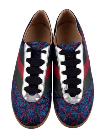 Gucci GG Logo Embroidered Accent Sneakers