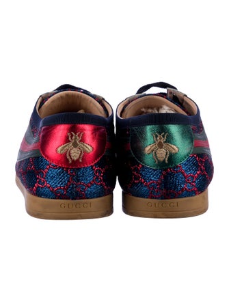 Gucci GG Logo Embroidered Accent Sneakers