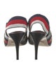 Gucci Sylvie Web Accent Leather Slingback Pumps