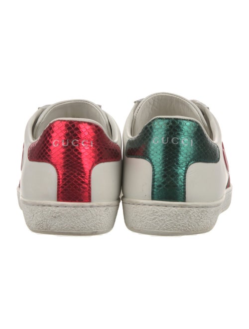 Gucci Web Accent Leather Sneakers