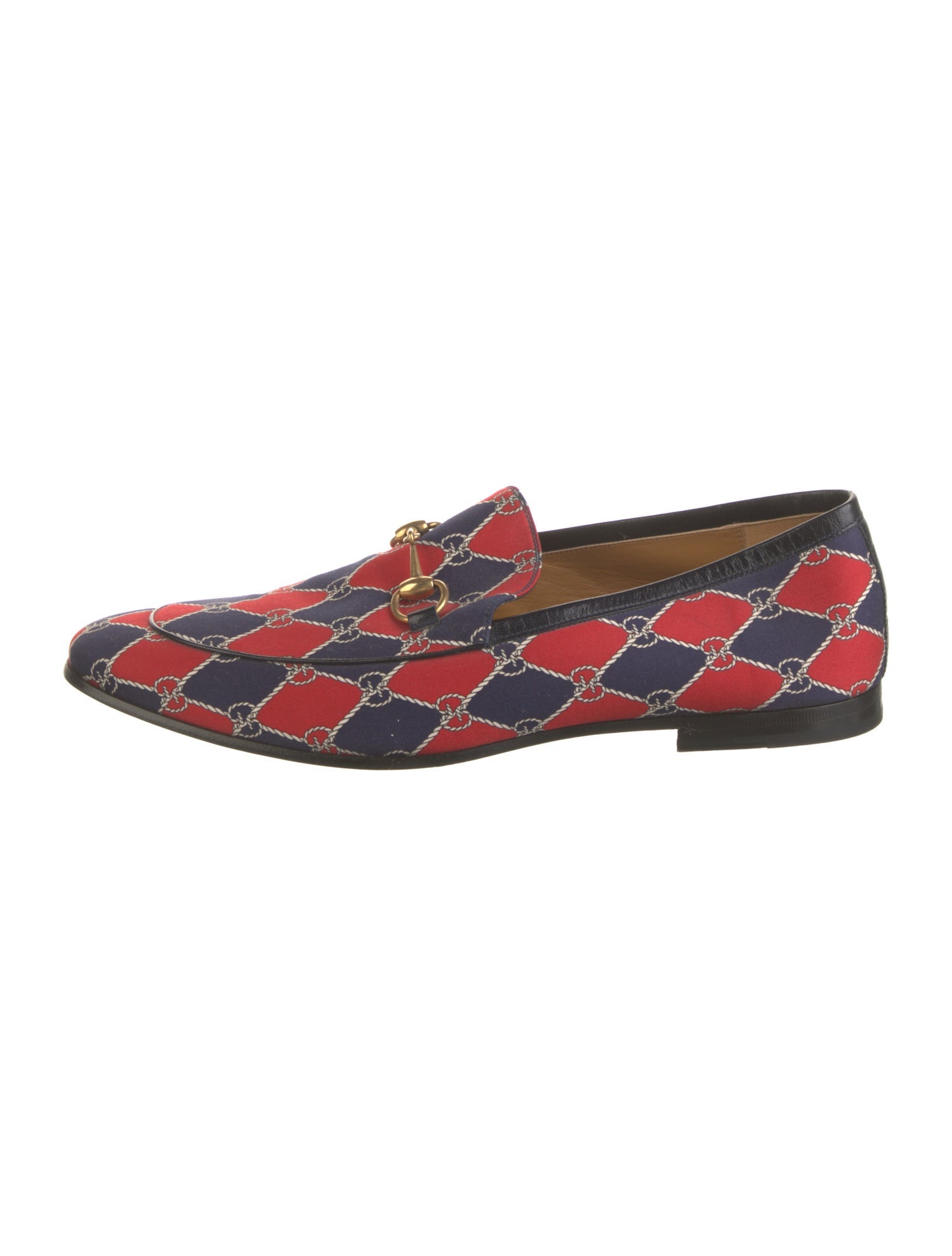 Gucci Horsebit Accent Printed Loafers