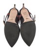 Gucci Web Accent Leather D'Orsay Pumps