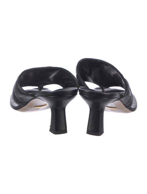 Gucci Double G Logo Leather Slides