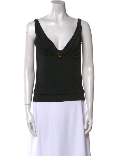 Gucci V-Neck Sleeveless Crop Top