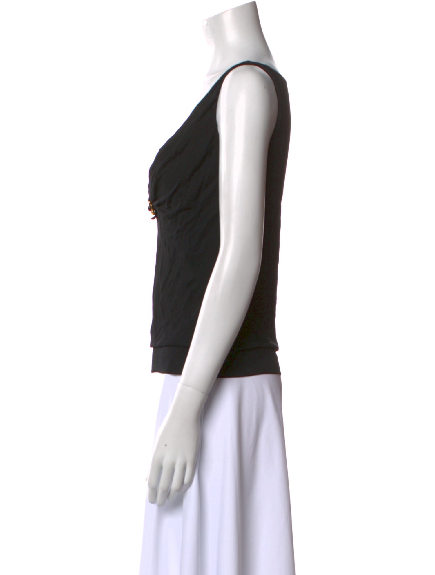 Gucci V-Neck Sleeveless Crop Top