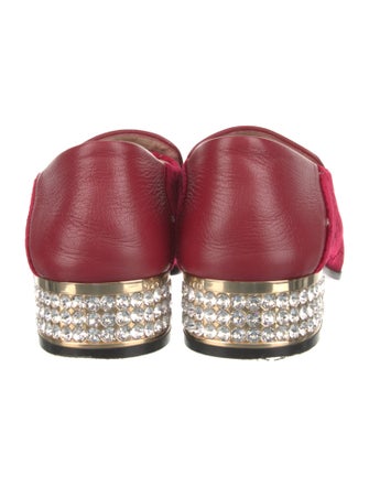 Gucci 1955 Horsebit Accent Velvet Oxfords