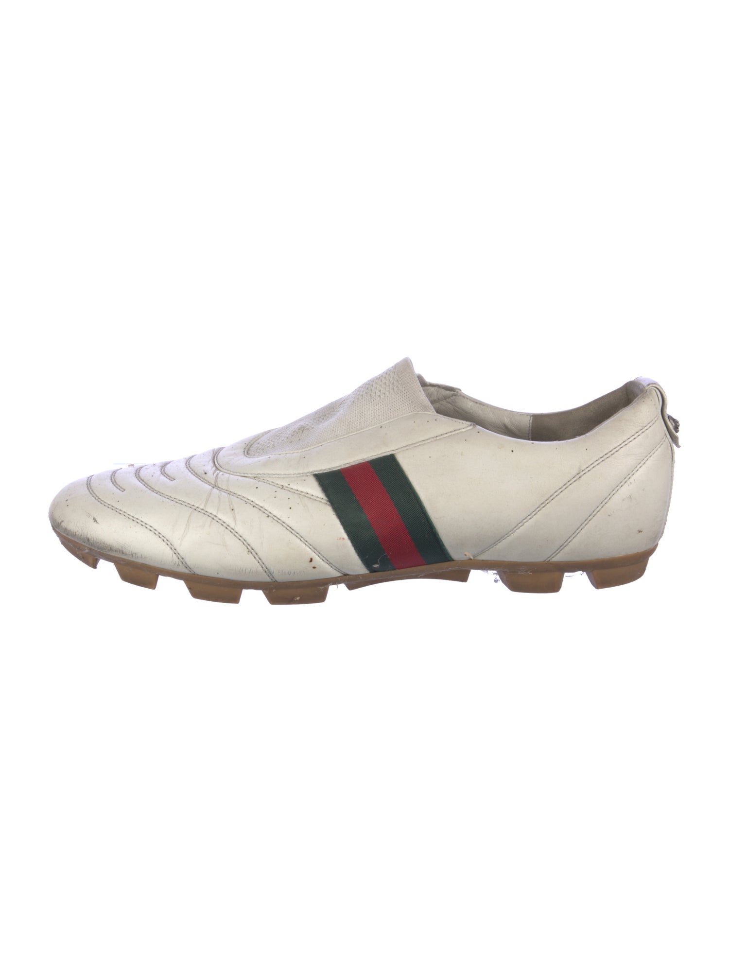 Gucci Web Accent Leather Sneakers