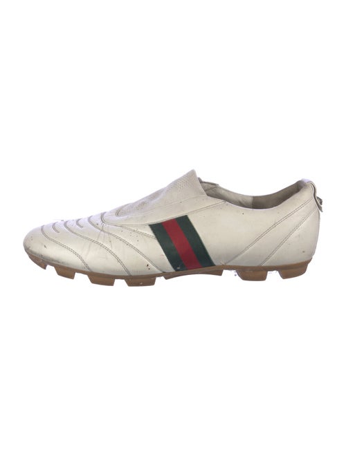 Gucci Web Accent Leather Sneakers