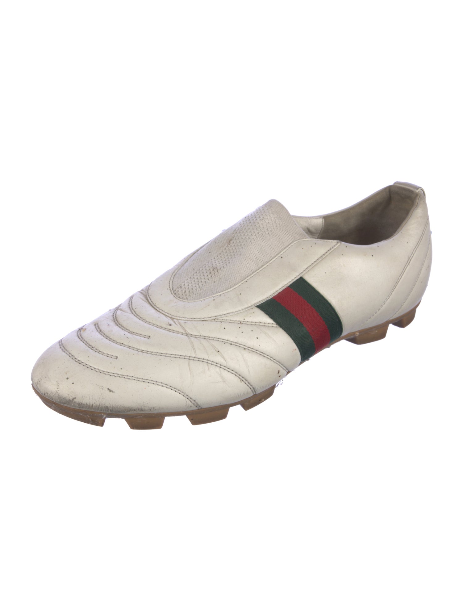 Gucci Web Accent Leather Sneakers