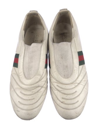 Gucci Web Accent Leather Sneakers