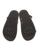 Gucci Double G Logo Leather Slingback Sandals