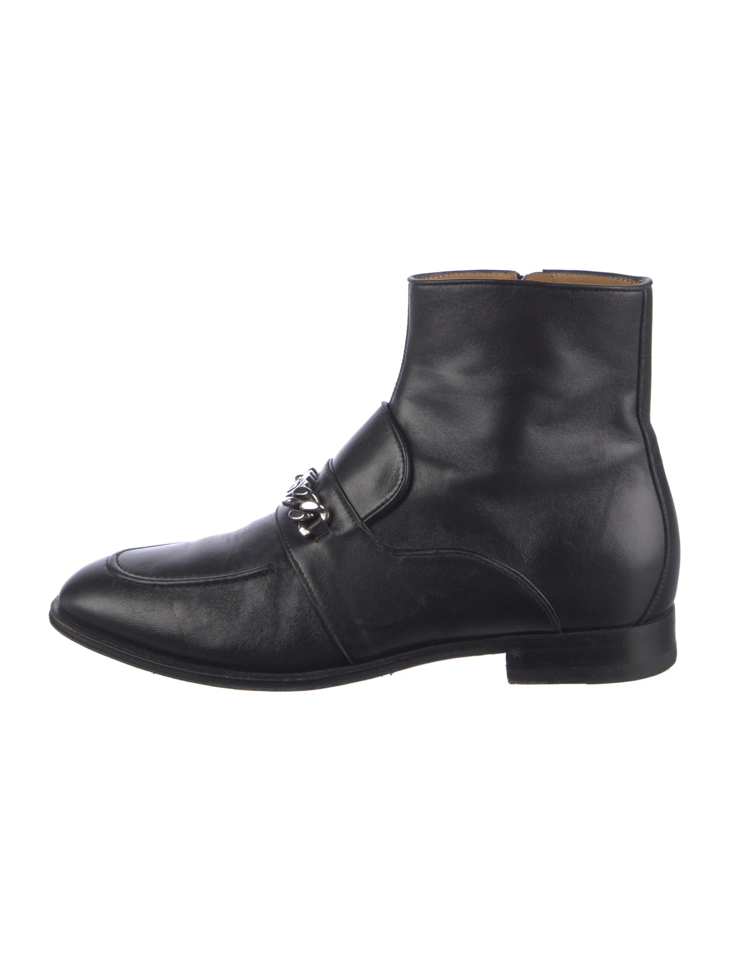 Gucci Horsebit Accent Leather Boots