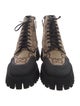 Gucci GG Canvas Canvas Lace-Up Boots