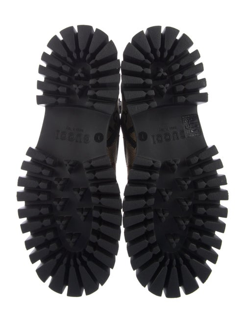 Gucci GG Canvas Canvas Lace-Up Boots