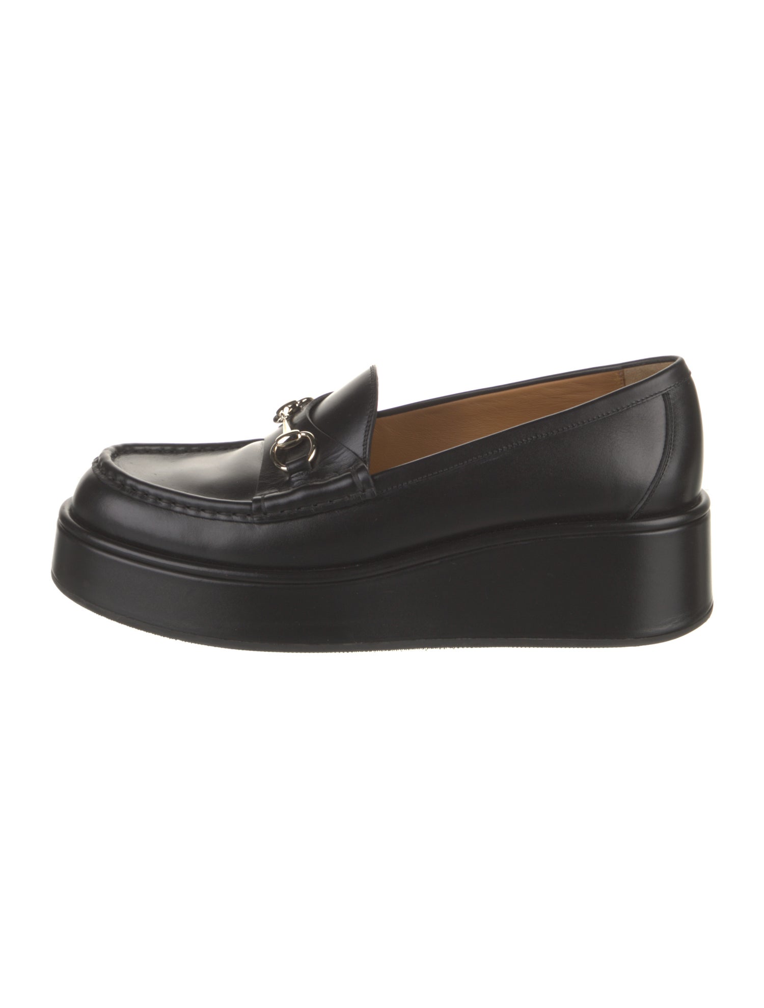 Gucci Horsebit Accent Leather Loafers