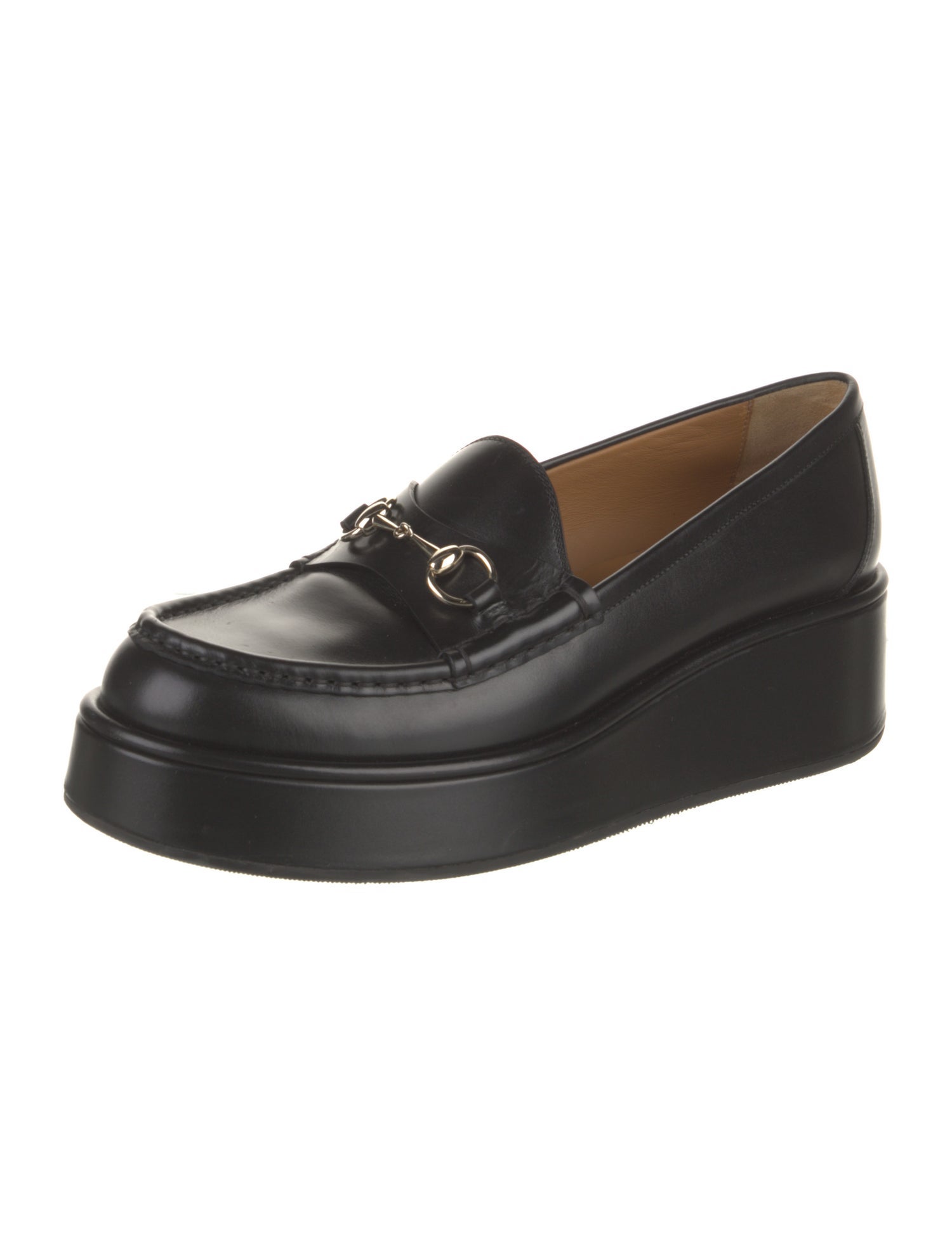Gucci Horsebit Accent Leather Loafers