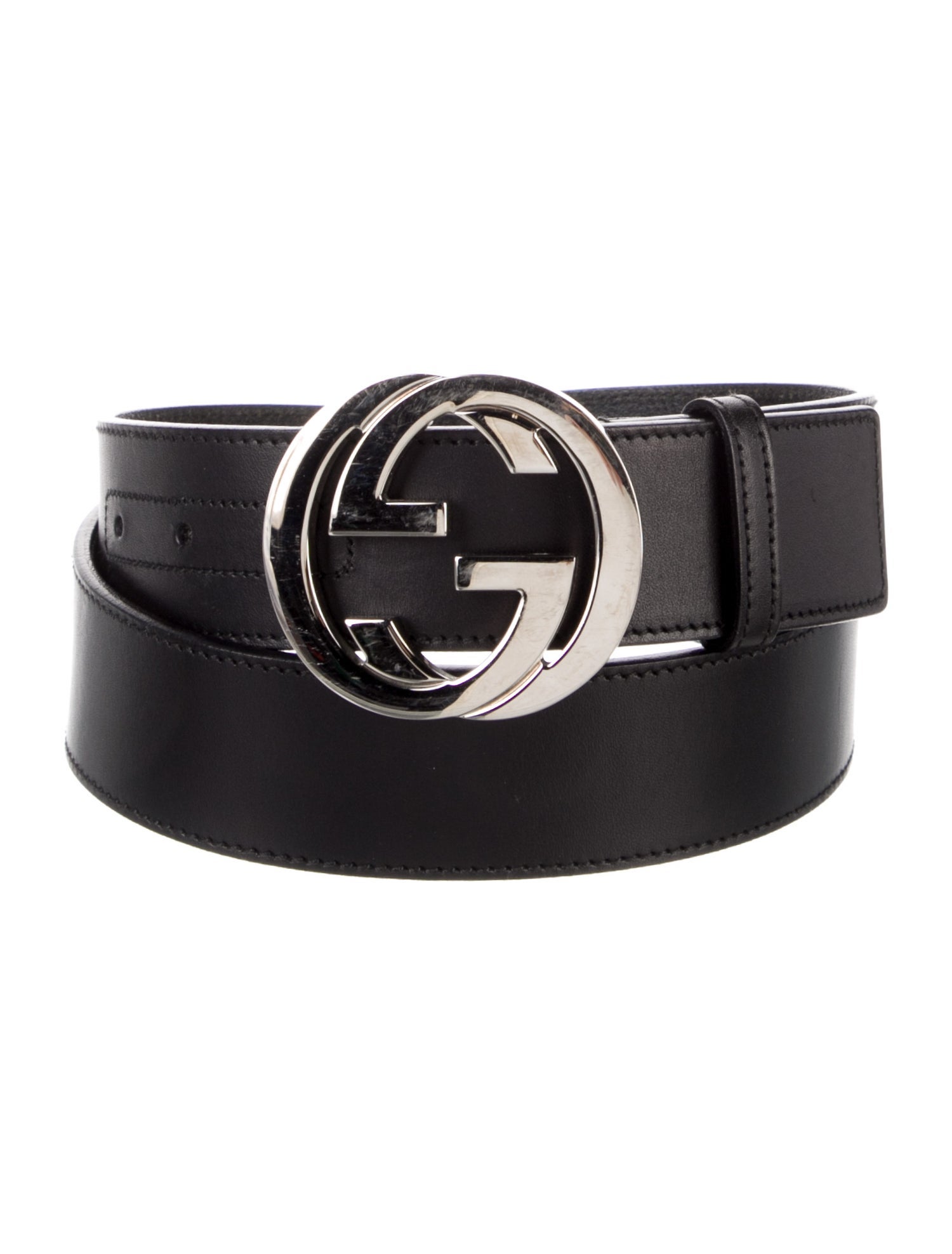 Gucci Interlocking G Logo Leather Belt Kit