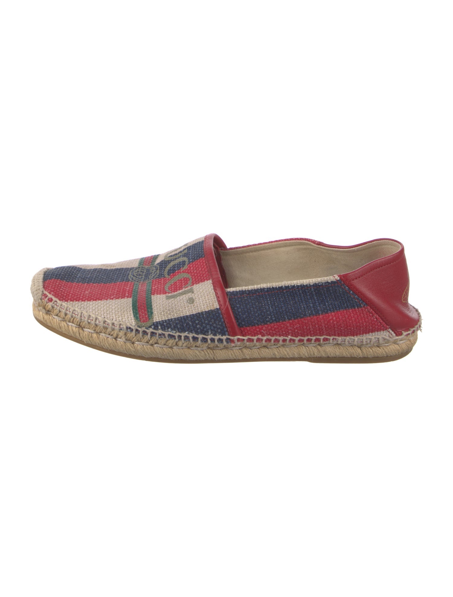 Gucci Web Accent Canvas Espadrilles