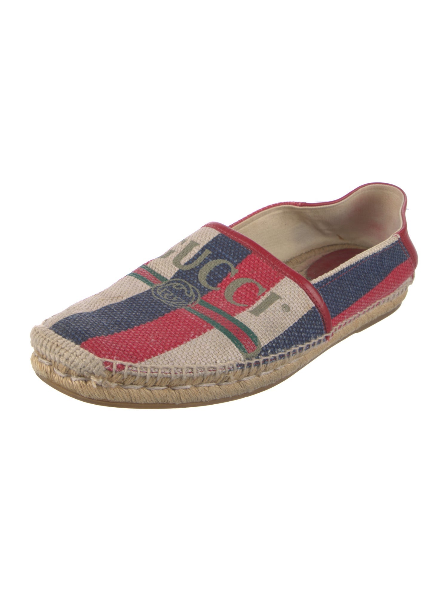Gucci Web Accent Canvas Espadrilles