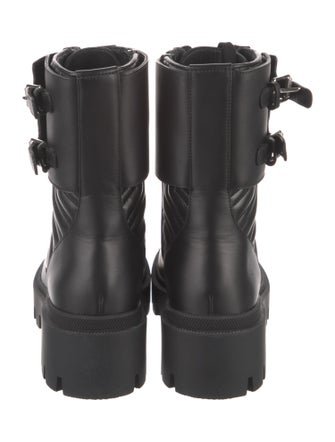 Gucci Leather Combat Boots