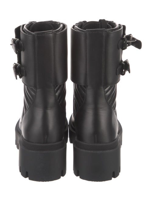 Gucci Leather Combat Boots