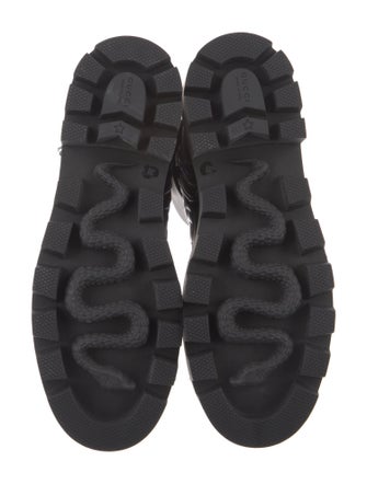 Gucci Leather Combat Boots