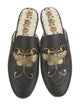 Gucci Leather Floral Print Mules