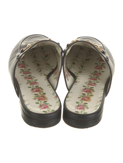 Gucci Leather Floral Print Mules