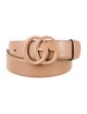 Gucci Double G Logo Leather Belt