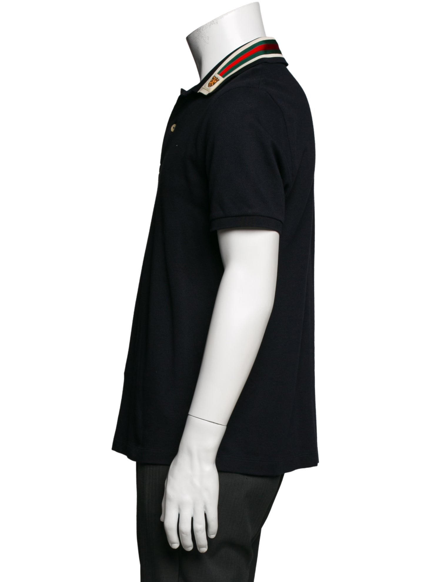 Gucci Web Accent Collar Polo Shirt