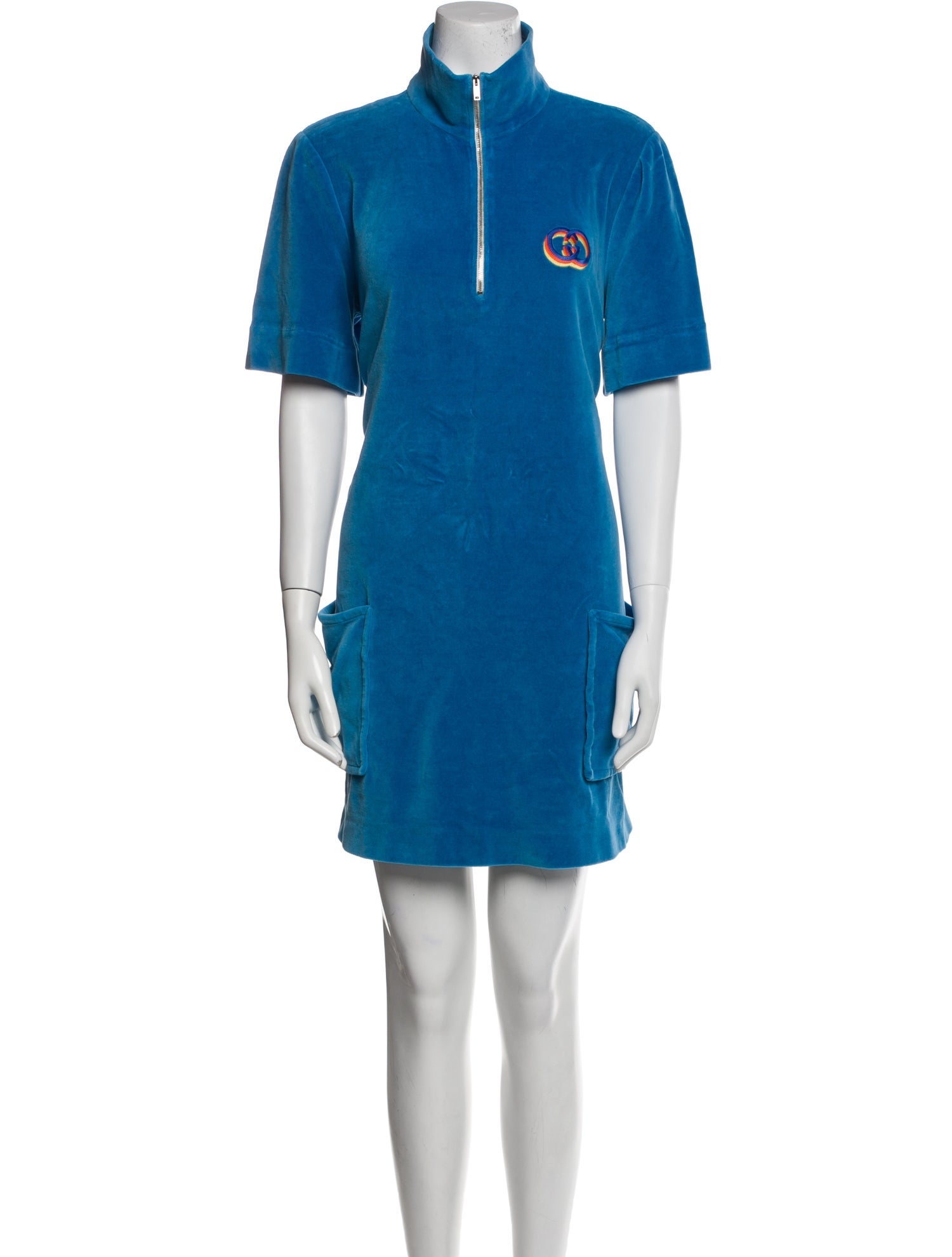 Gucci Mock Neck Mini Dress