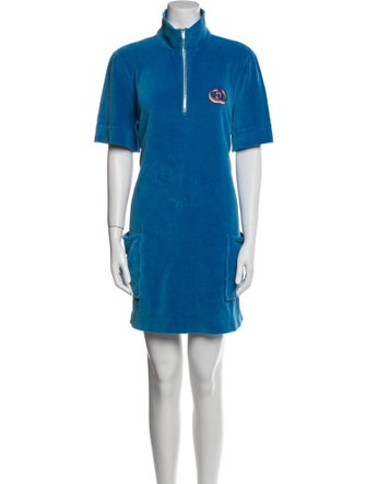 Gucci Mock Neck Mini Dress