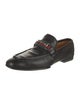 Gucci Web Accent Leather Dress Loafers