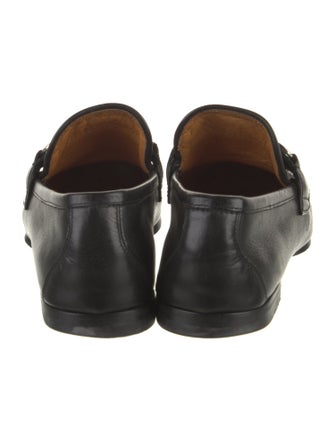 Gucci Web Accent Leather Dress Loafers