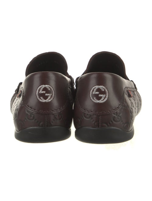 Gucci GG Logo Leather Moccasins