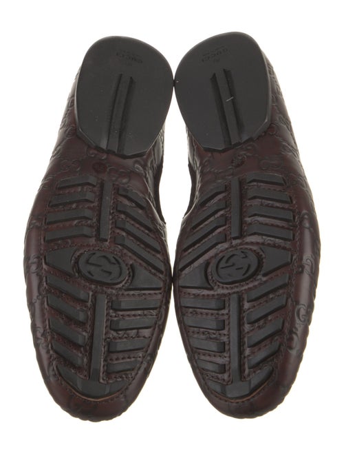 Gucci GG Logo Leather Moccasins