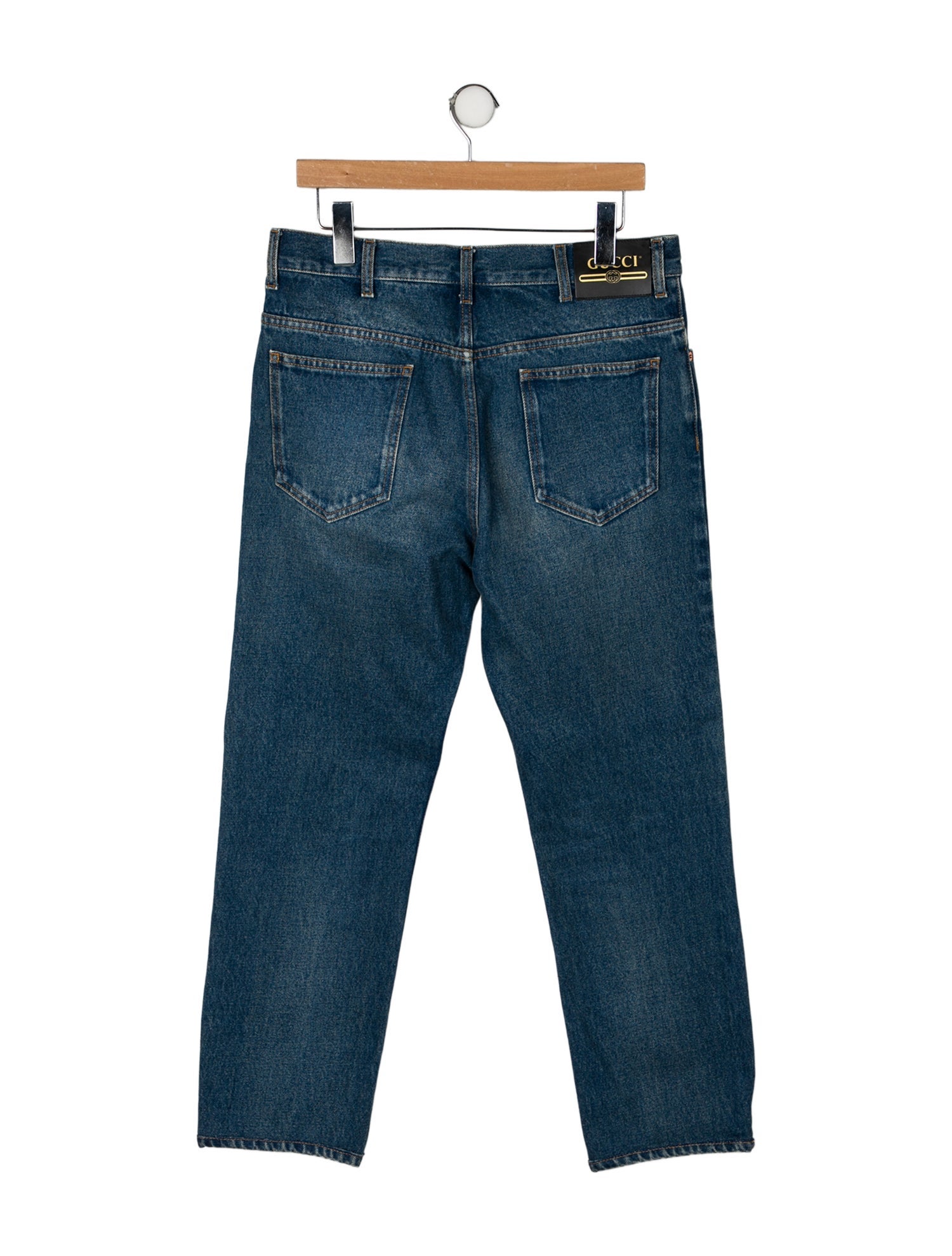 Gucci Interlocking G Logo Straight-Leg Jeans