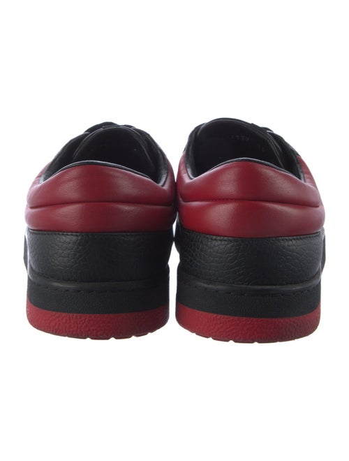 Gucci Web Accent Leather Sneakers
