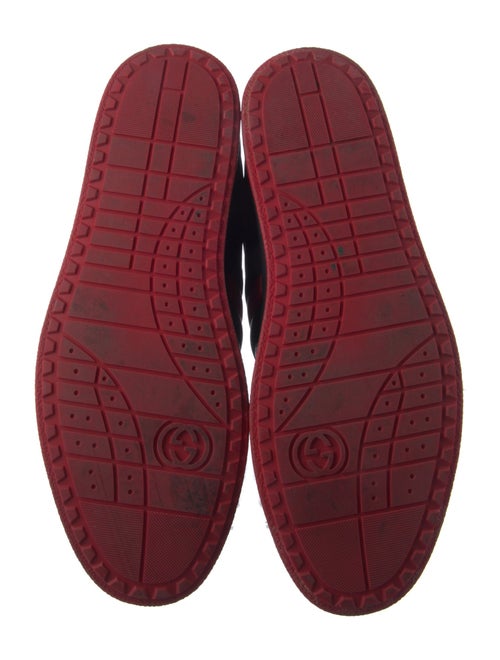 Gucci Web Accent Leather Sneakers