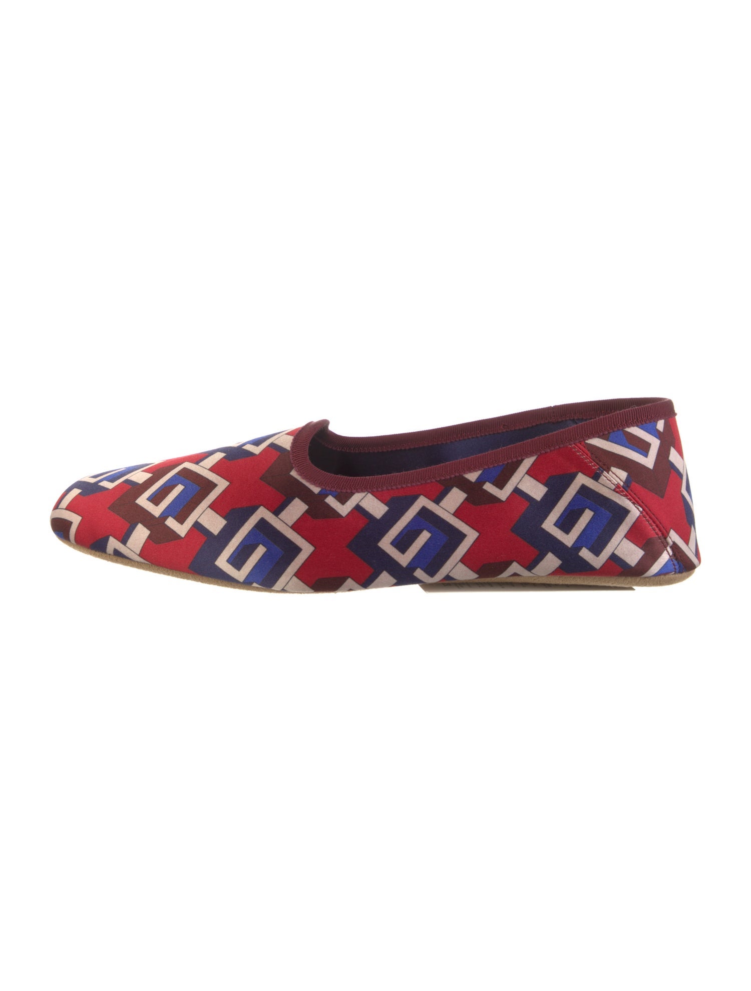 Gucci Satin Printed Loafers w/ Tags