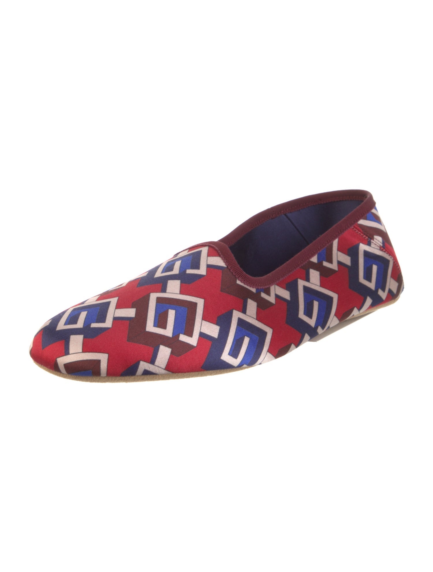 Gucci Satin Printed Loafers w/ Tags
