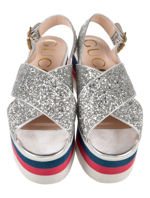 Gucci Glitter Slingback Sandals