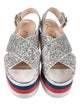 Gucci Glitter Slingback Sandals