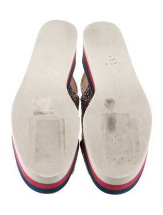 Gucci Glitter Slingback Sandals