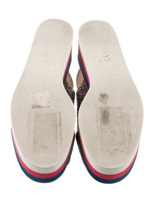 Gucci Glitter Slingback Sandals