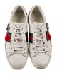 Gucci Web Accent Leather Sneakers