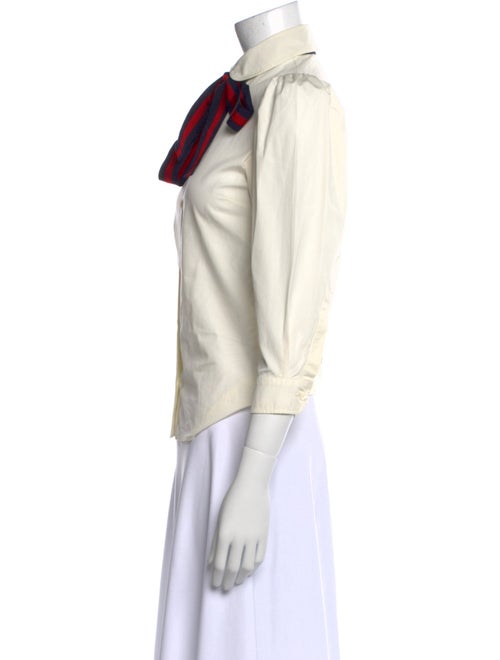 Gucci Three-Quarter Sleeve Button-Up Top