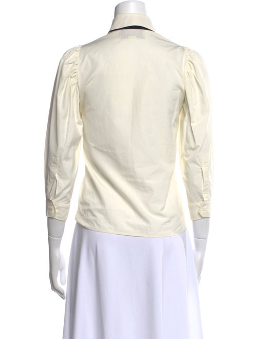 Gucci Three-Quarter Sleeve Button-Up Top