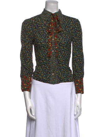 Gucci 2020 Silk Button-Up Top